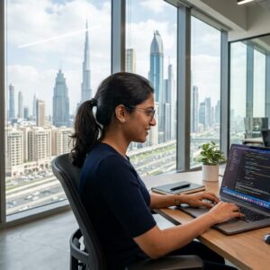 ADG Full Stack Software Engineer job vacancy in Dubai, UAE – hybrid full-time IT job.